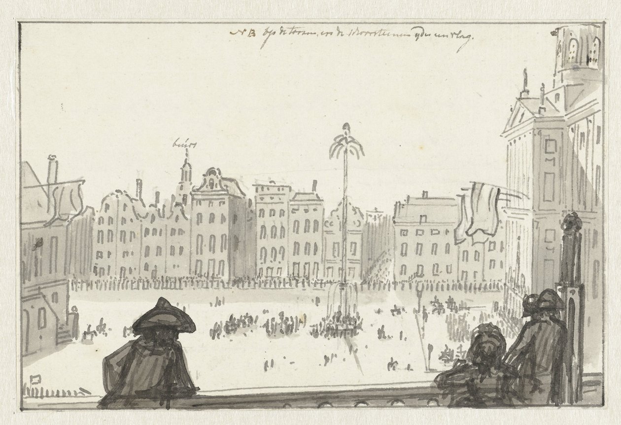 Perustuslain asettamisen juhla 19. toukokuuta 1798 tekijältä Jurriaan Andriessen