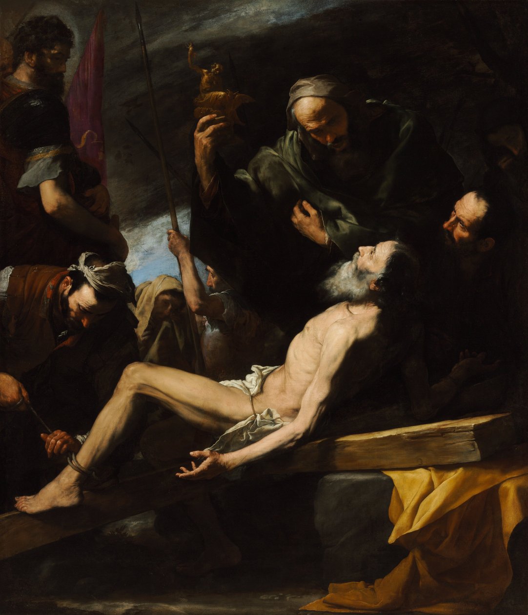 Pyhän Andreaksen marttyyrikuolema (Budapestin taidemuseo, 1628. Öljy kankaalle, 209 x 183 cm) .jpg tekijältä Jusepe de Ribera