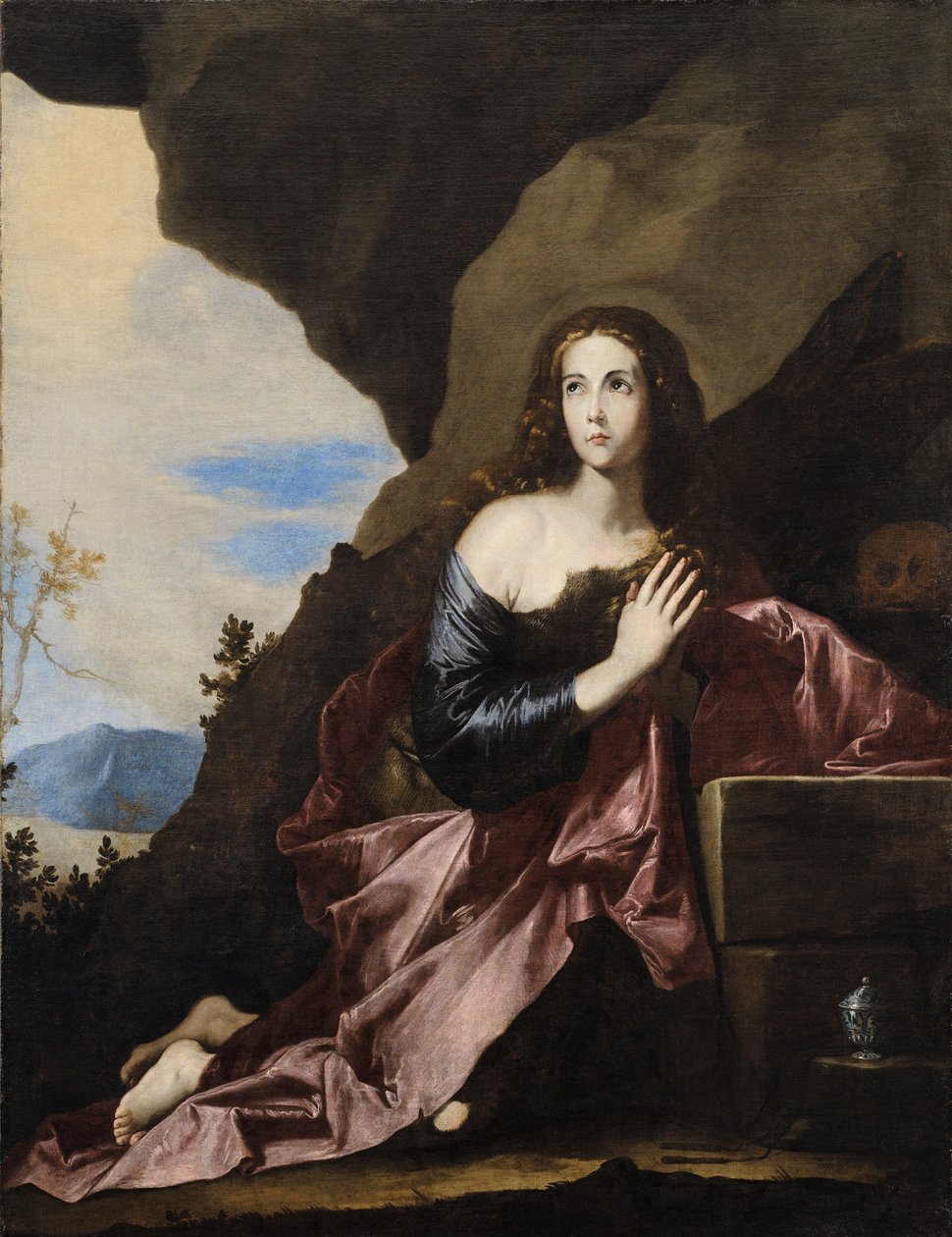 Maria Magdaleenan katuva tekijältä Jusepe de Ribera