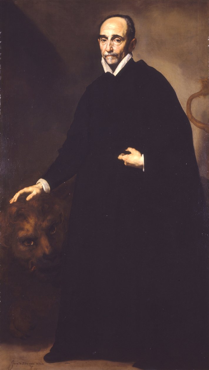 Jesuiitta -lähetyssaarnaajan muotokuva tekijältä Jusepe de Ribera