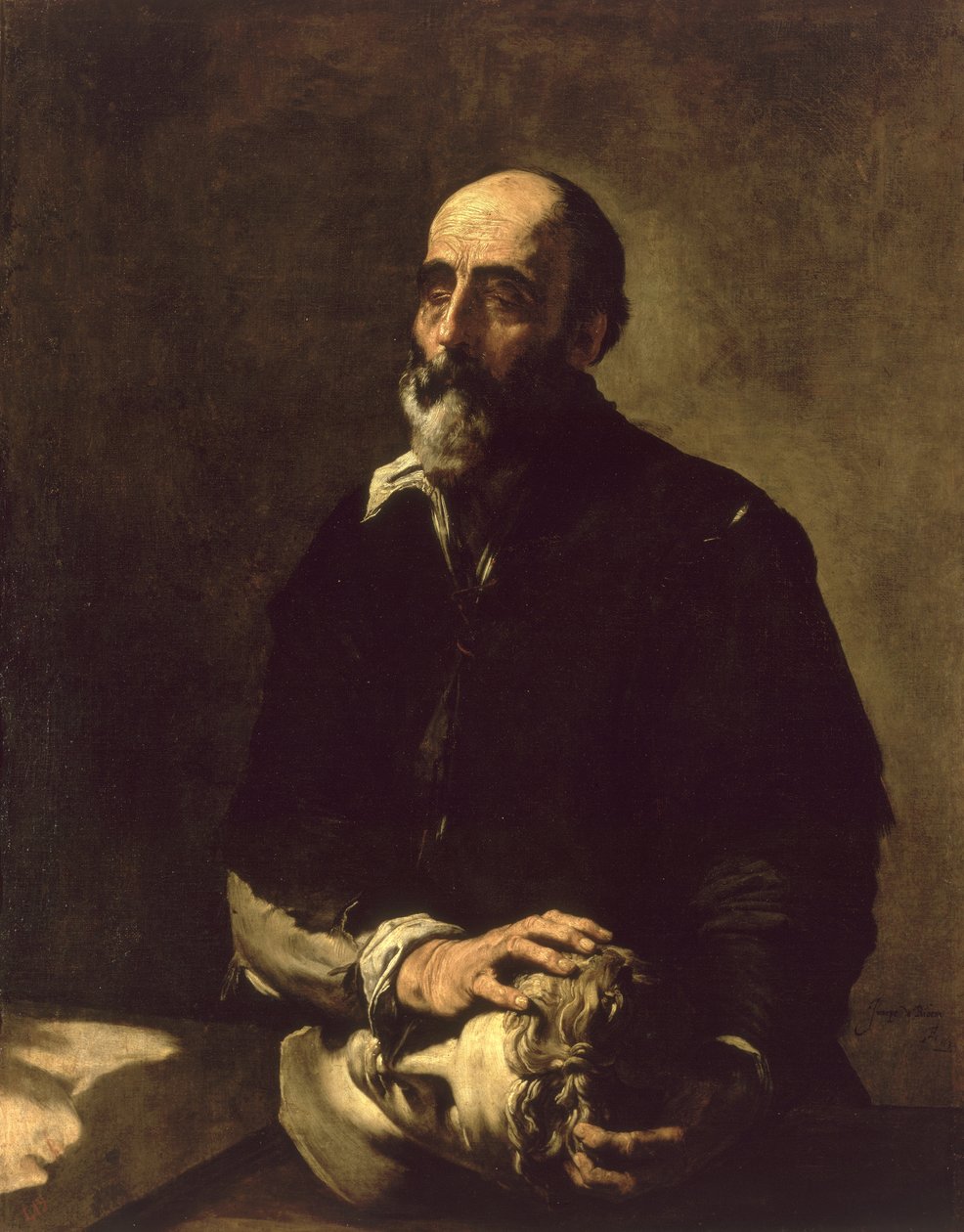 Sokean kuvanveistäjän muotokuva, Gambazo (1602-64) 1632 tekijältä Jusepe de Ribera