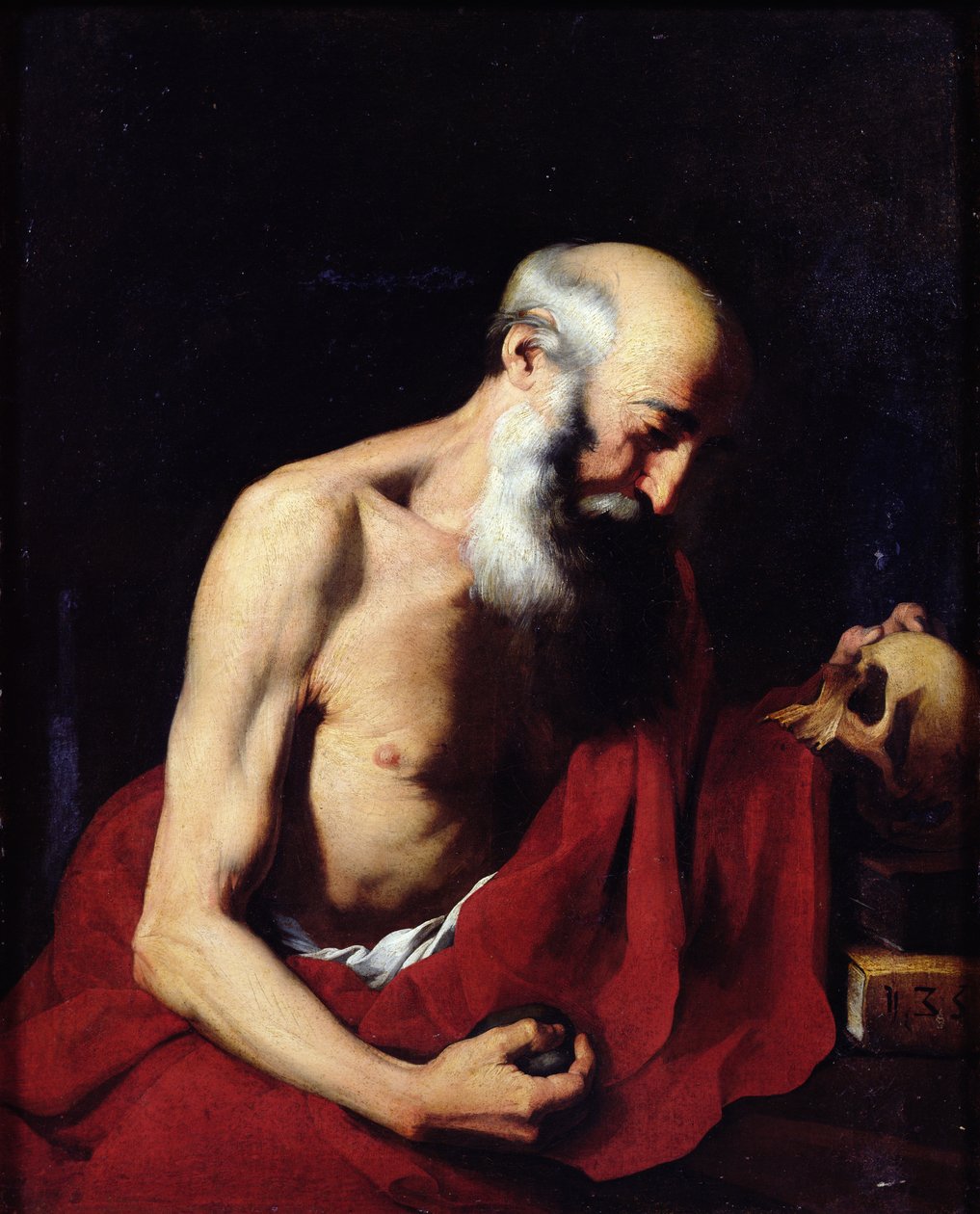 Pyhä Hieronymus, 1633 tekijältä Jusepe de Ribera
