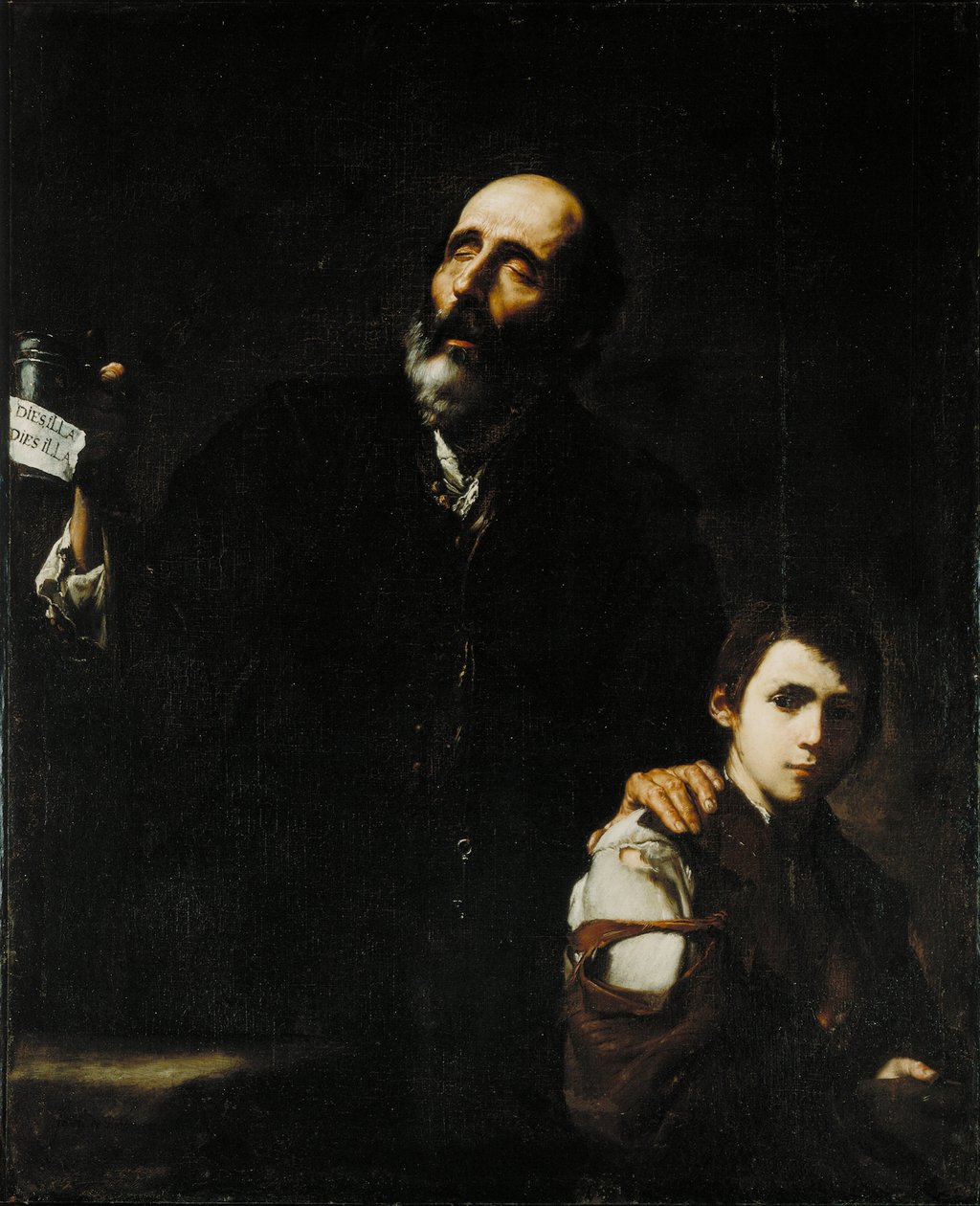 Sokea vanha kerjäläinen, n. 1632 tekijältä Jusepe de Ribera