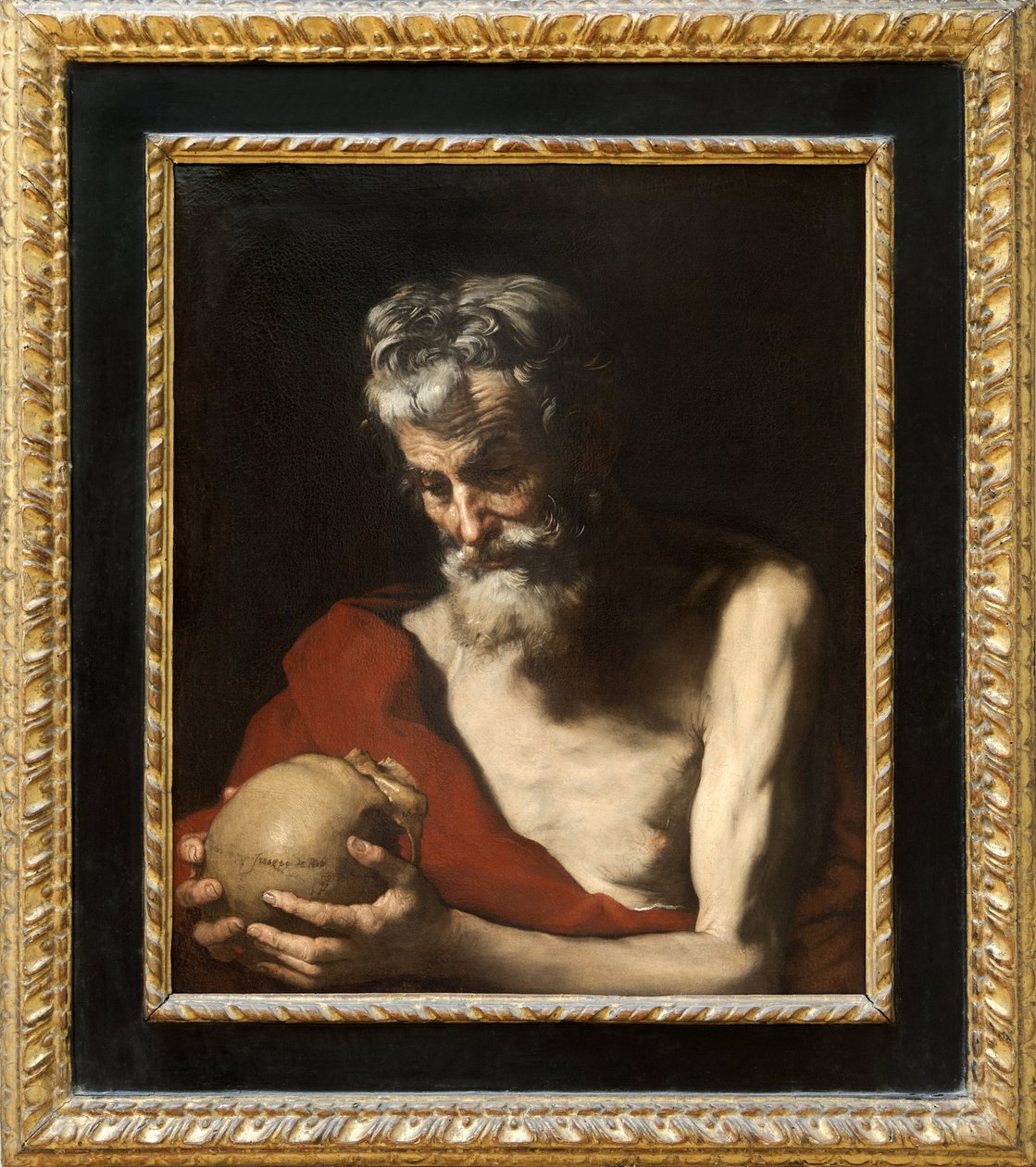 Saint Jerome (öljy kankaalle) tekijältä Jusepe de Ribera