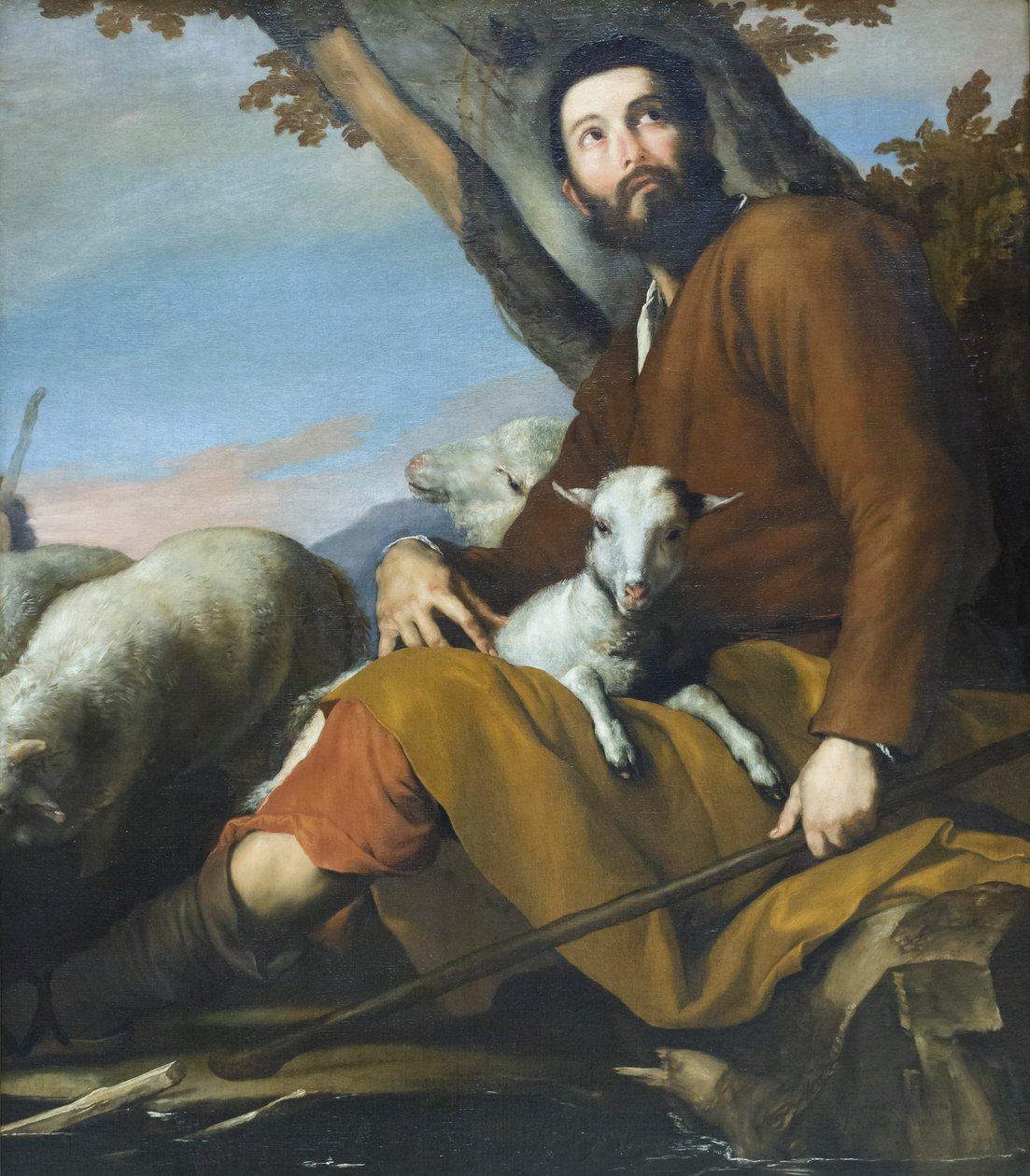 Jaakob ja Laabanin lauma, noin 1638 (öljy kankaalle). tekijältä Jusepe de Ribera