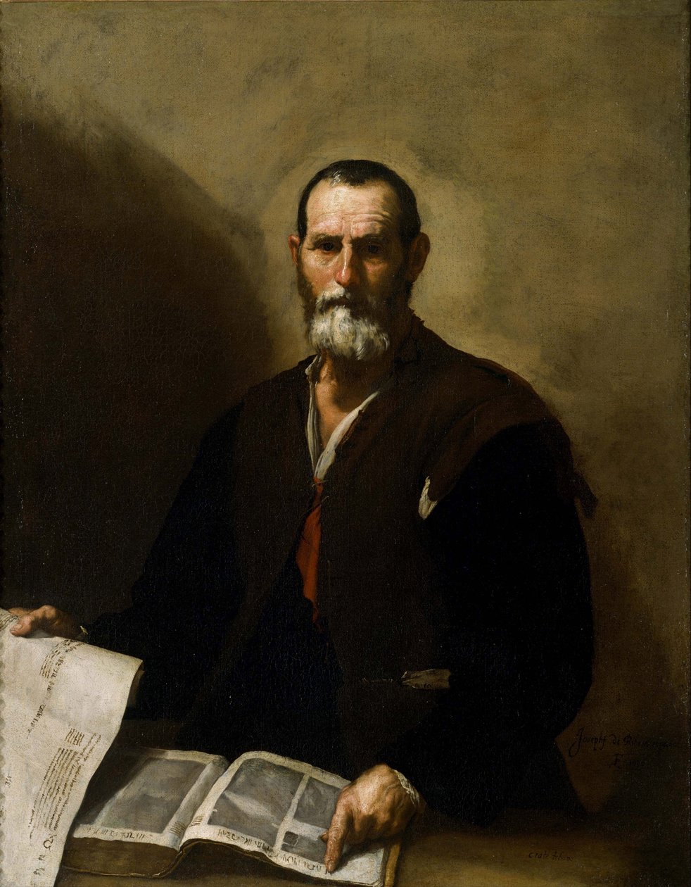 ""Theben kyyninen filosofi Crates (365-285 eKr.)"" Jose de Riberan (1591-1652) maalaus 1636 Kansallinen läntisen taiteen museo Tokio Japani tekijältä Jusepe de Ribera