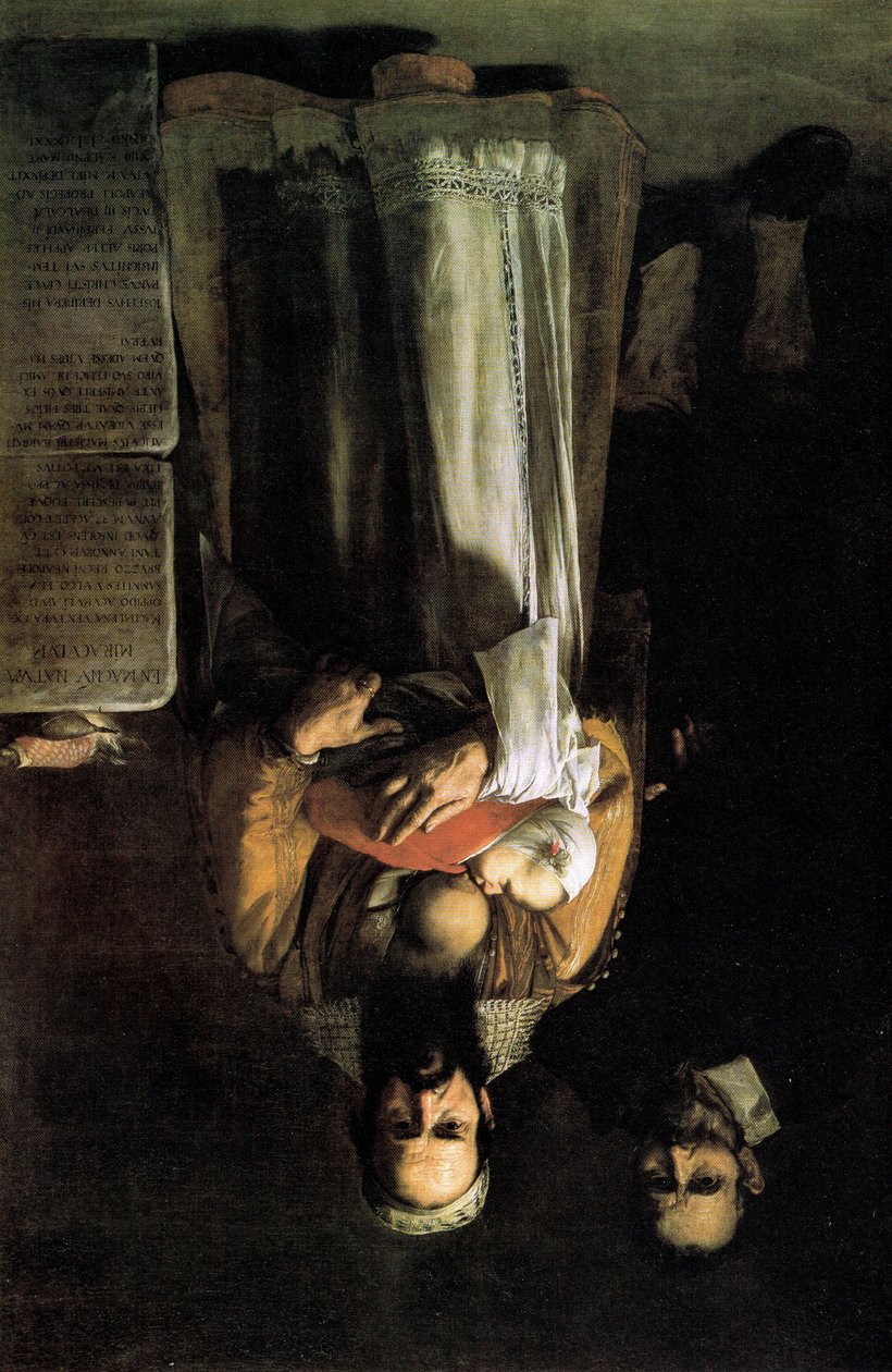 Magdalena Ventura miehensä ja poikansa kanssa tekijältä Jusepe de Ribera