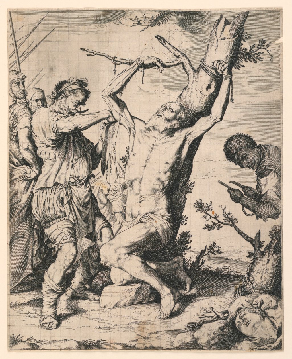 Pyhän Bartolomeuksen marttyyrikuolema tekijältä Jusepe de Ribera