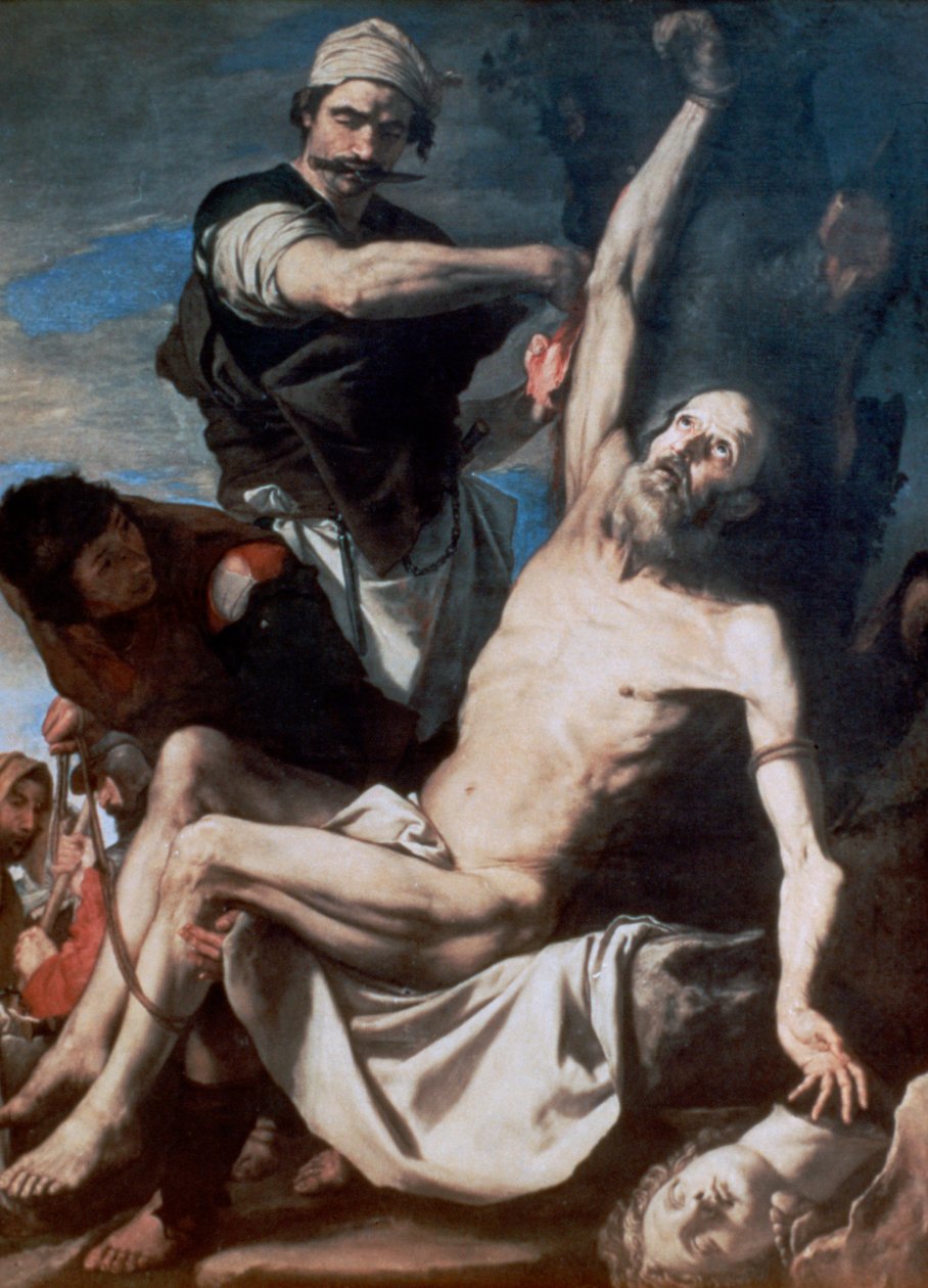 Pyhän Bartolomeuksen marttyyrikuolema, 1644 tekijältä Jusepe de Ribera
