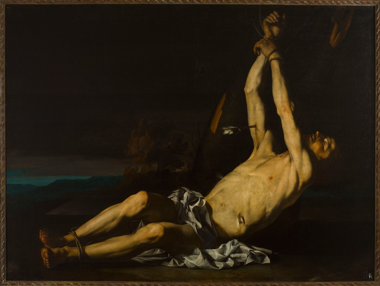 Pyhän Sebastianuksen marttyyrikuolema tekijältä Jusepe de Ribera