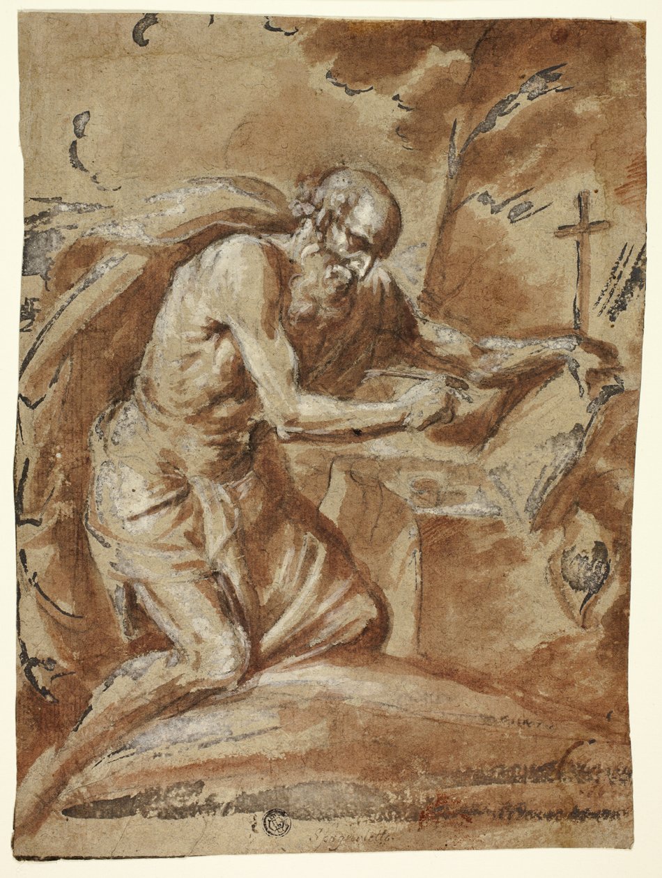Saint Jerome tekijältä Jusepe de Ribera