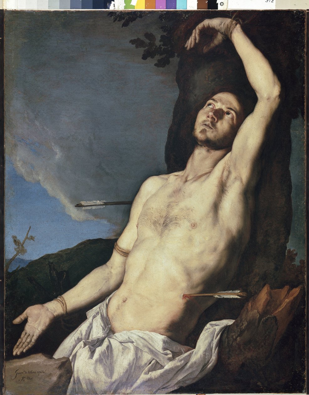 Jusepen maalaus San Sebastianista tekijältä Jusepe de Ribera