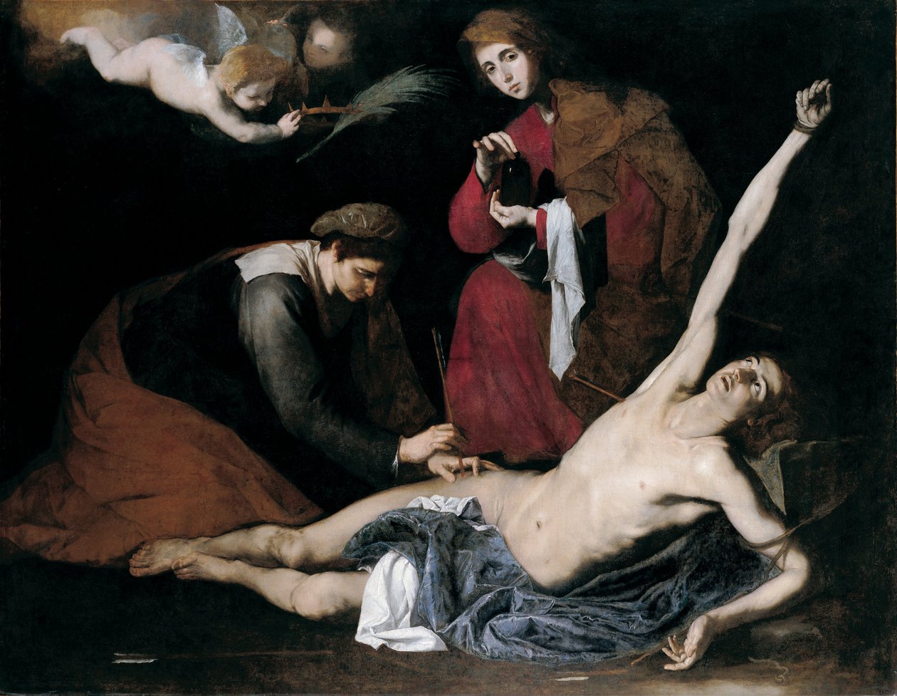 Pyhät naiset paransivat Pyhän Sebastianin tekijältä Jusepe de Ribera