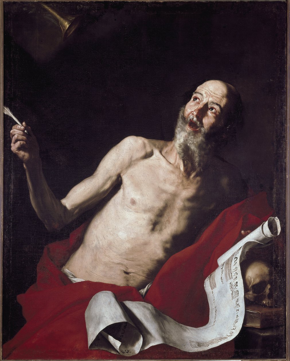 St. Jerome (öljy kankaalle tekijältä Jusepe de Ribera