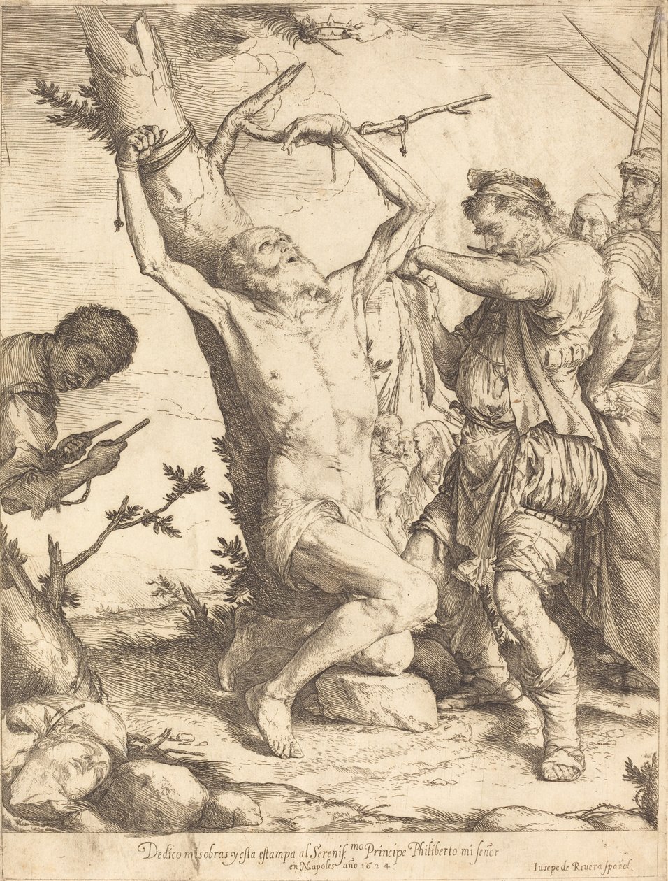 Pyhän Bartolomeuksen marttyyrikuolema tekijältä Jusepe de Ribera