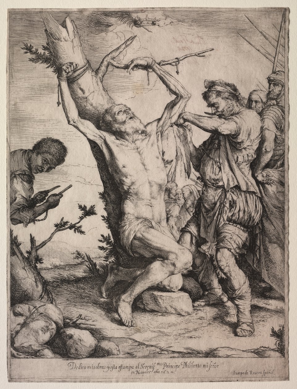 Pyhän Bartolomeuksen marttyyrikuolema tekijältä Jusepe de Ribera