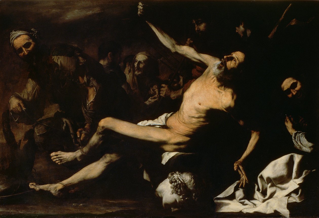 Pyhän Bartolomeuksen marttyyrikuolema tekijältä Jusepe de Ribera