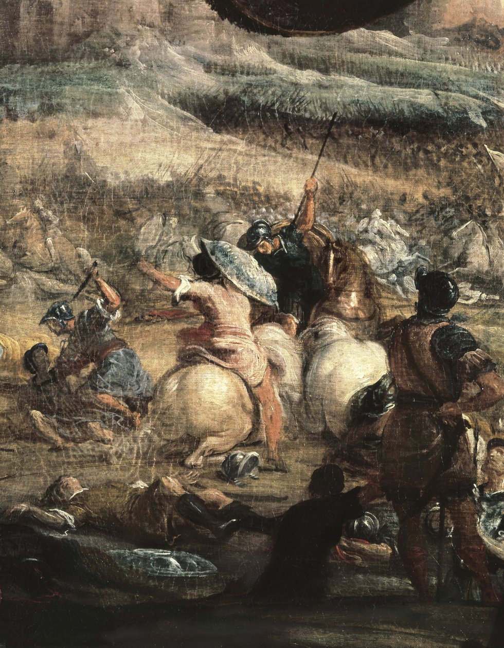 Alarik II Vouillen taistelussa vuonna 507 tekijältä Jusepe or Jose (c.1605 1656) Leonardo