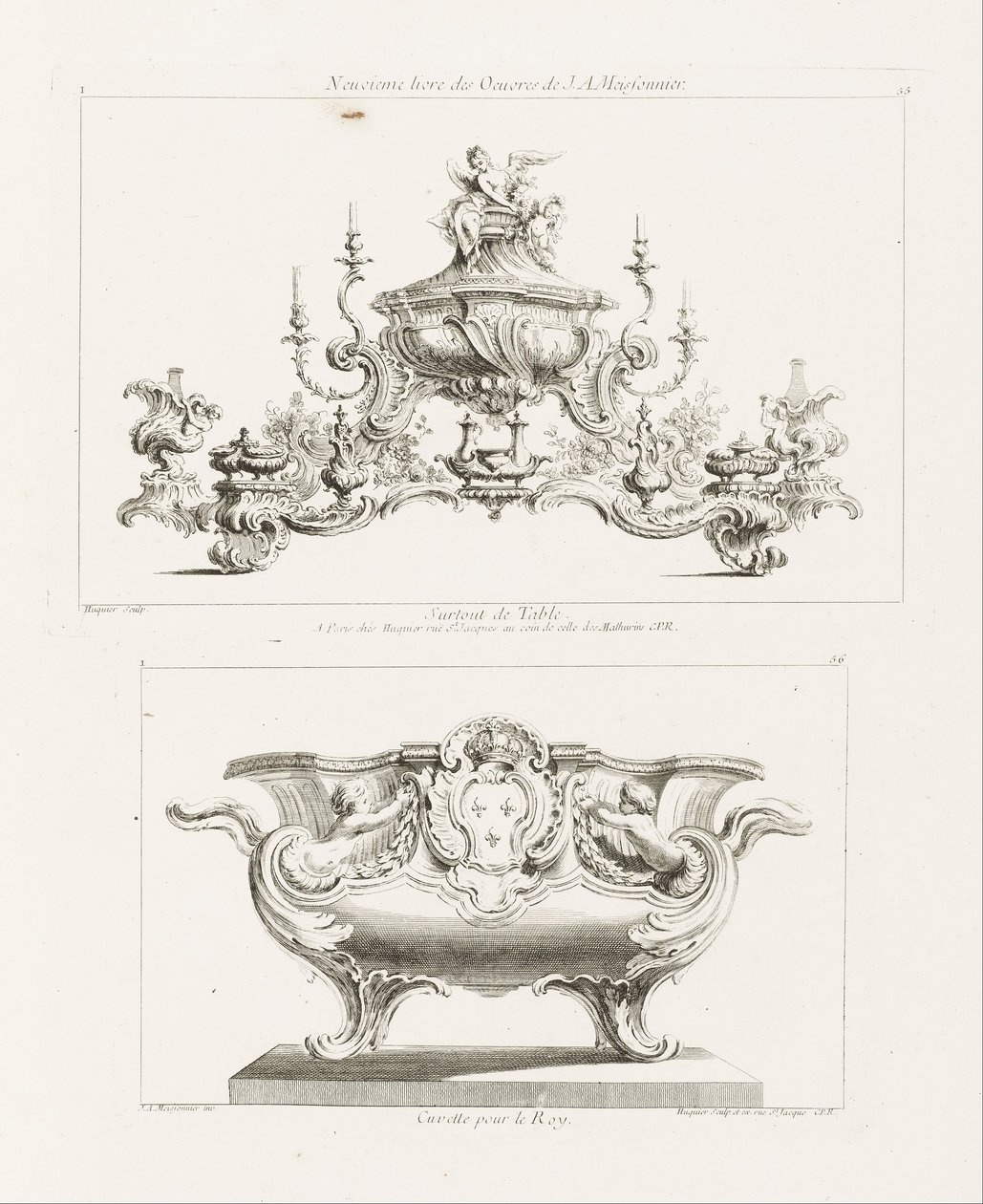 J.A.Meissonnierin yhdeksäs teossarja, Surtout de Table (J.A.Meis