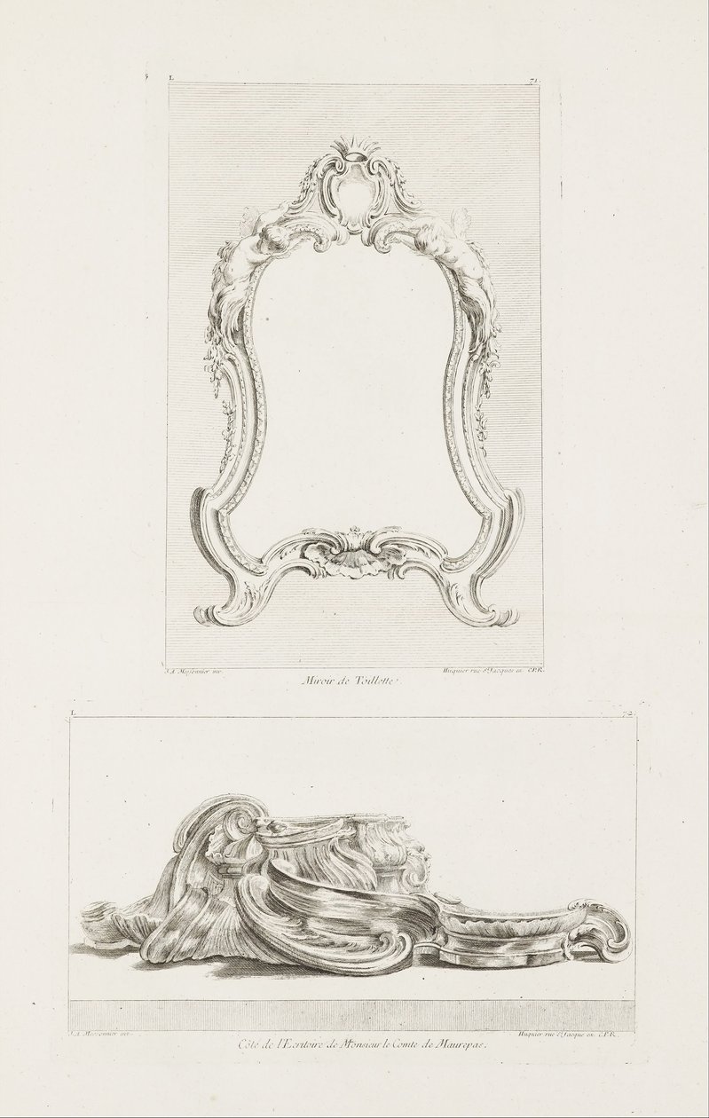 Miroir de Toilette., Miroir de toilette, 5. levy tekijältä Juste Aurèle Meissonnier