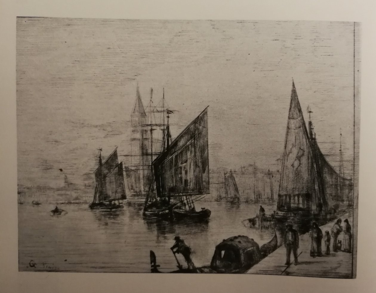 Vue de Venise, etsaus tekijältä Justin J. Gabriel