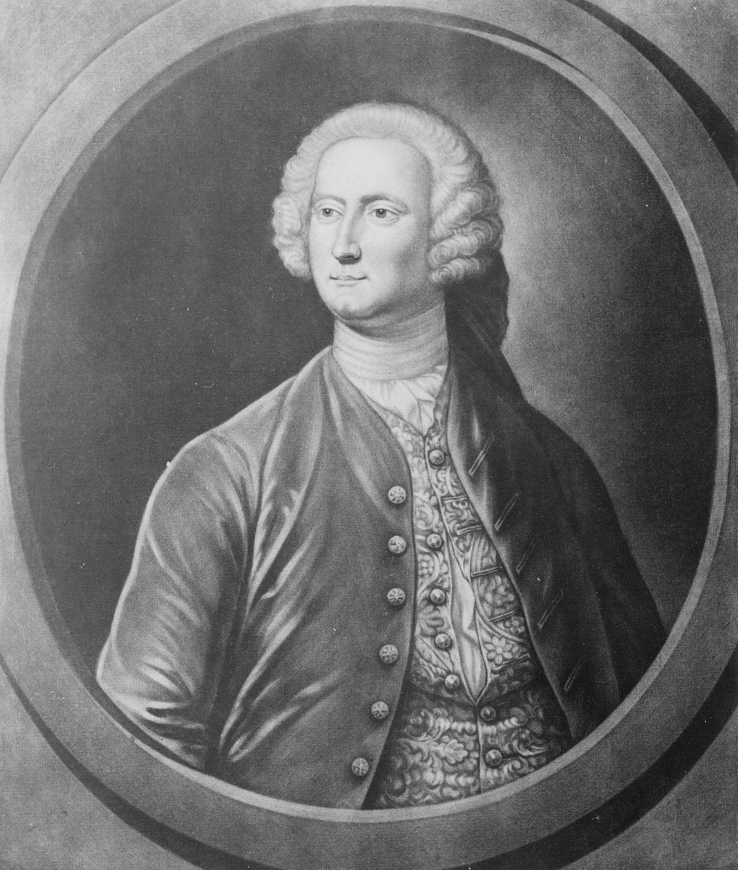 The Honble James Annesley Esq, kaiverrettu John Brooksin toimesta, noin 1746-56 (mezzotint). tekijältä Justin Stevens