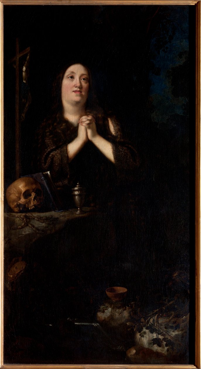 Itävallan Maria Maddalenan muotokuva Pyhänä Maria Magdaleena, n. 1620 tekijältä Justus Sustermans
