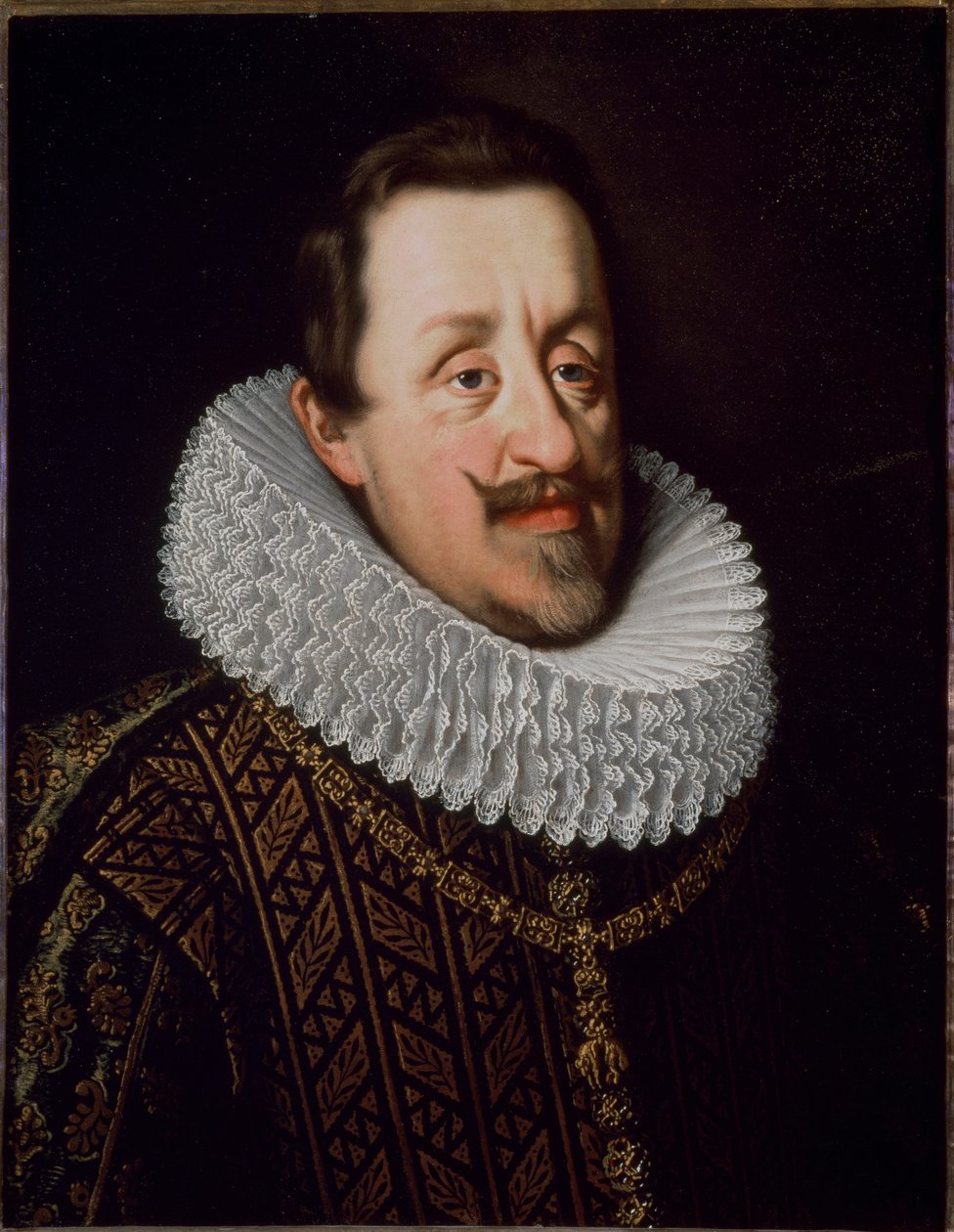 Muotokuva Pyhän Imperiumin keisari Ferdinand II:sta (1579-1637), Saksan Rooman keisarista” - Ferdinand II:n, Pyhän Rooman keisarin, Unkarin kuninkaan (1578-1637) muotokuva (Habsburgien talo) Justus Sustermansin (1597-1681) maalaus ) Firenze, Pittin palatsi tekijältä Justus Sustermans