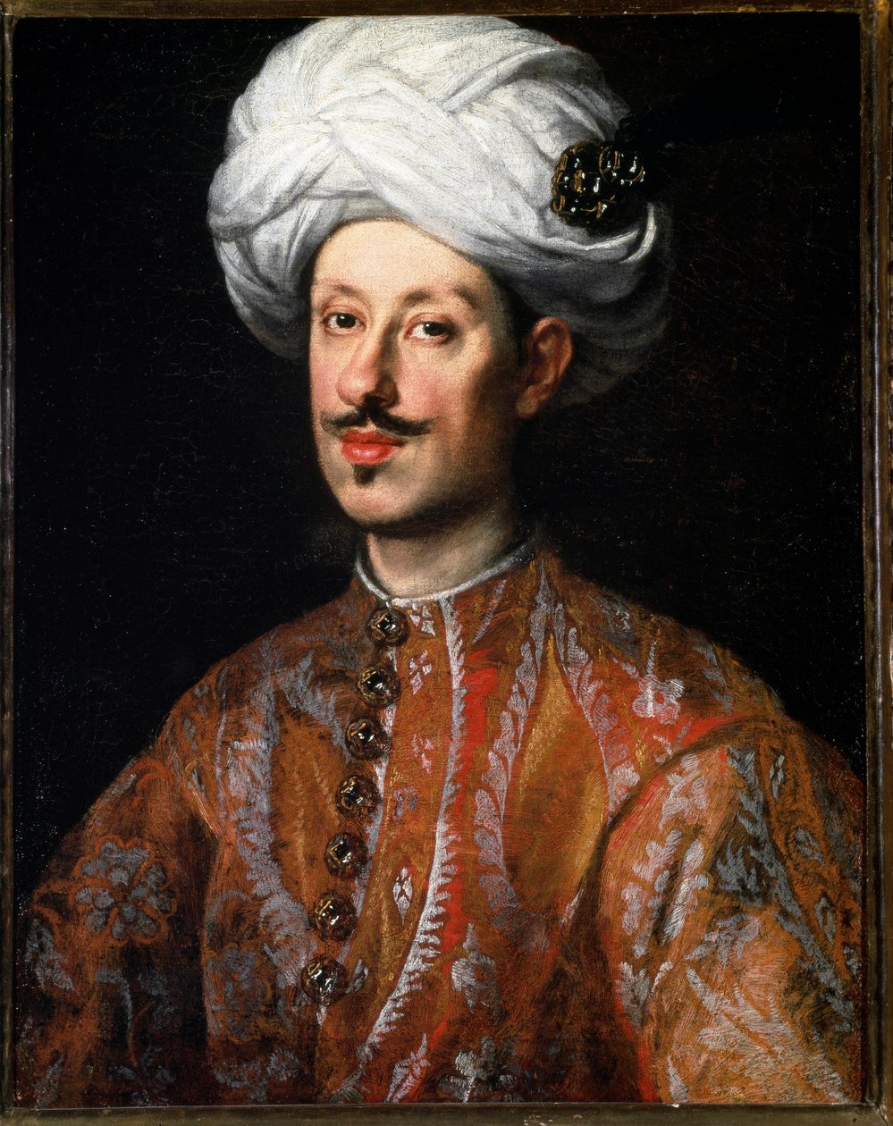 Ferdinando II de Medicin (Ferdinand II de Medicis) (1610-1670) muotokuva itämaisessa puvussa Justus Sustermansin (1597-1681) maalaus 1600-luvun Firenze, Pittin palatsi tekijältä Justus Sustermans