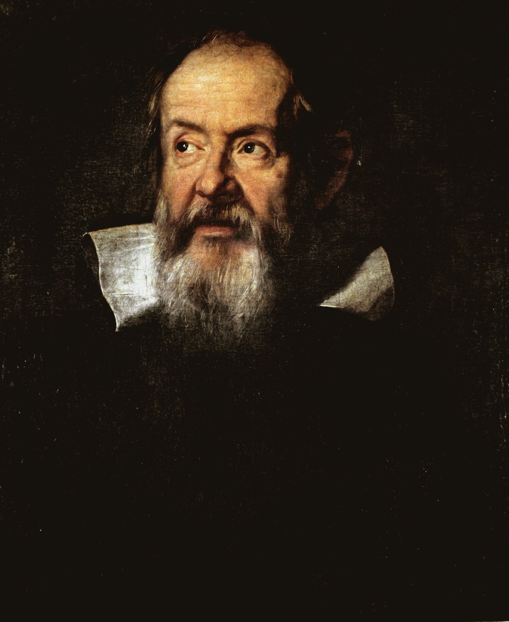 Italian tähtitieteilijän Galileo Galilein muotokuva (öljy kankaalle tekijältä Justus Sustermans