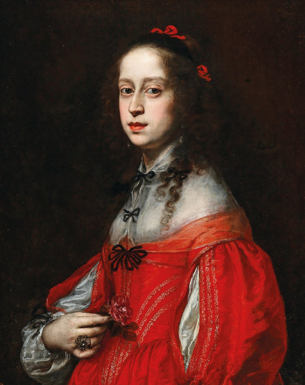 Pyhän Rooman valtakunnan keisarinna Maria Leopoldine Itävalta-Tirolista 1632-1649. tekijältä Justus Sustermans