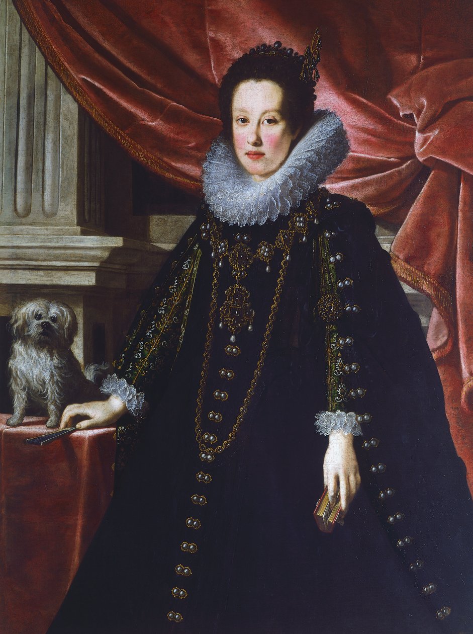 Anna de Medicin muotokuva, Justus Sustermans, maalaus tekijältä Justus Suttermans