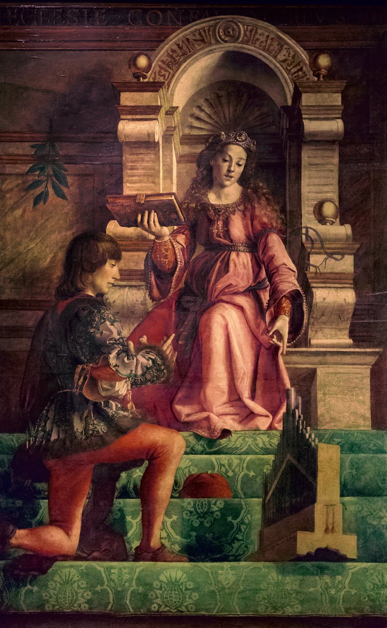 Musiikki, noin 1470 (öljy poppelille) tekijältä Justus of Ghent