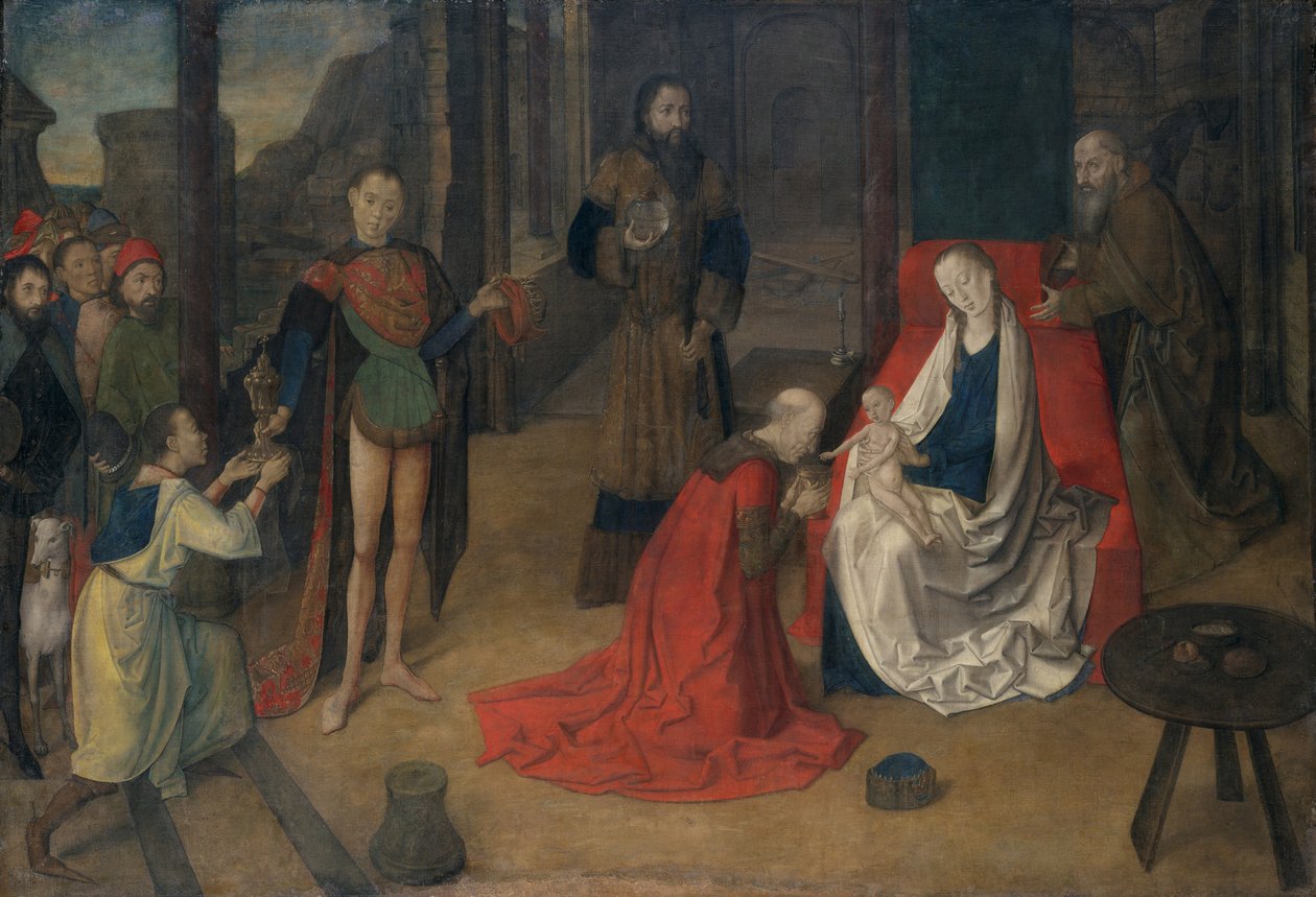 The Adoration of the Magi, noin 1465 tekijältä Justus of Ghent