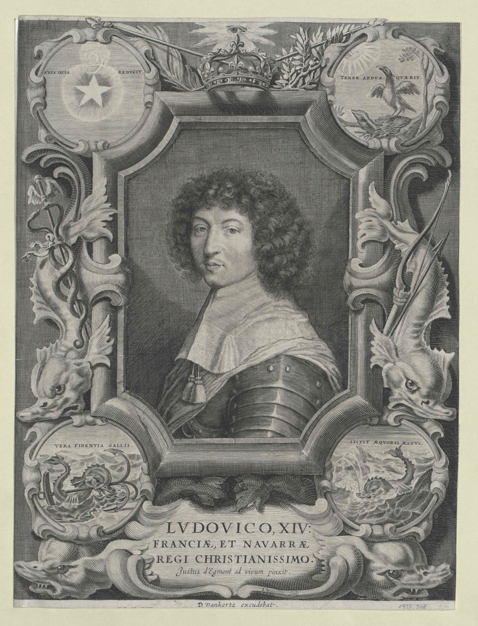 Ranskan kuningas Ludvig XIV tekijältä Justus van Egmont