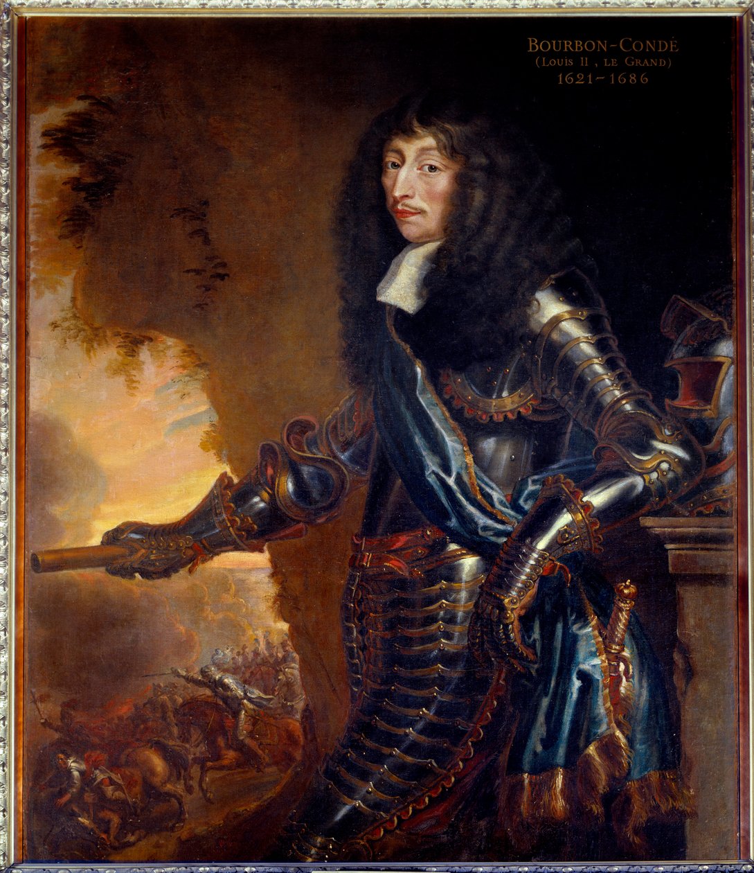 Täyspitkä muotokuva Grand Condesta, Louis II:sta Bourbonin prinssi (Bourbon-Conde) (1621-1686) - Juste D