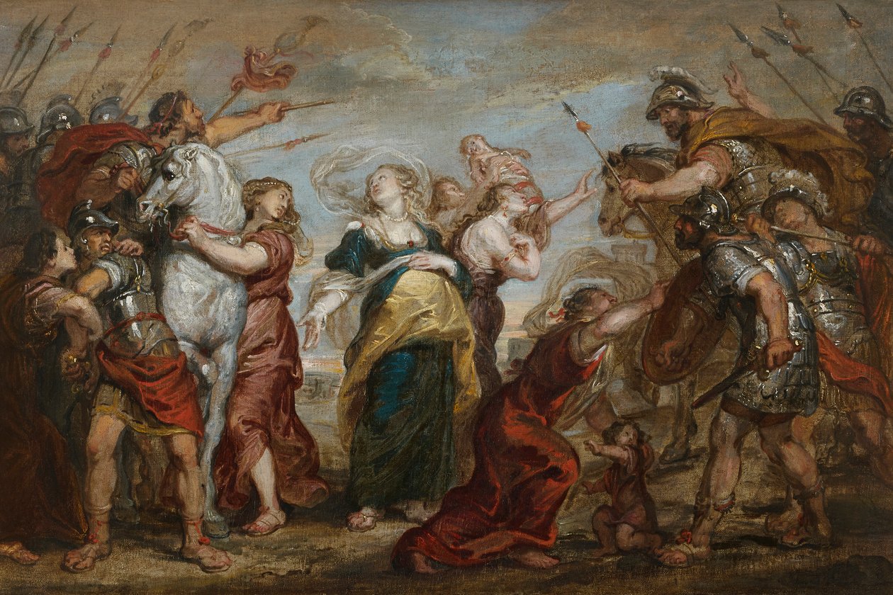 Roomalaisten ja sabiinien sovinto, n. 1655-1656. tekijältä Justus van Egmont