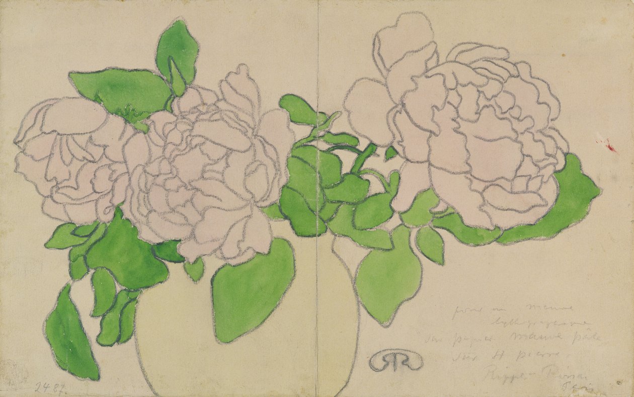 Krysanteemit, n. 1900 tekijältä József Rippl Rónai
