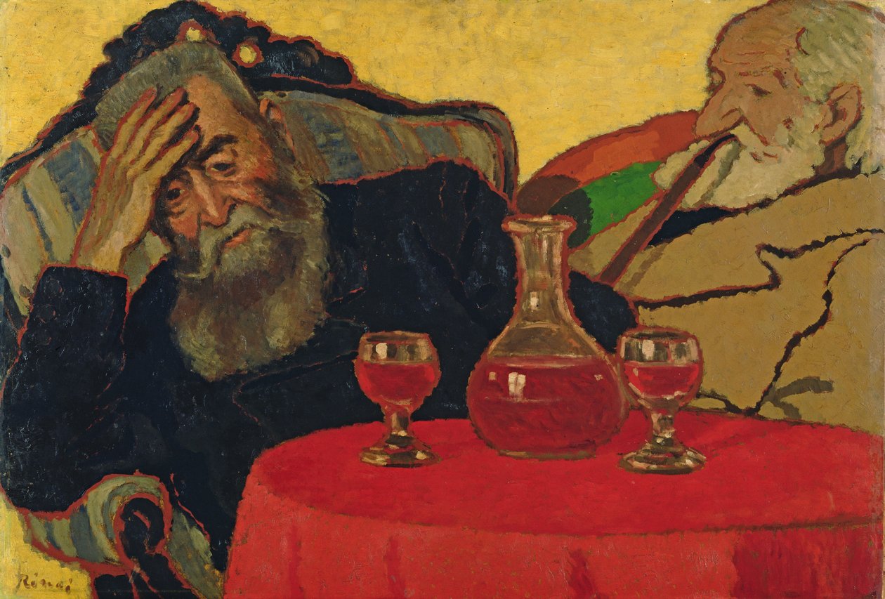 Isäni Piacsekin setä kanssa juomassa punaviiniä, 1907 tekijältä József Rippl Rónai