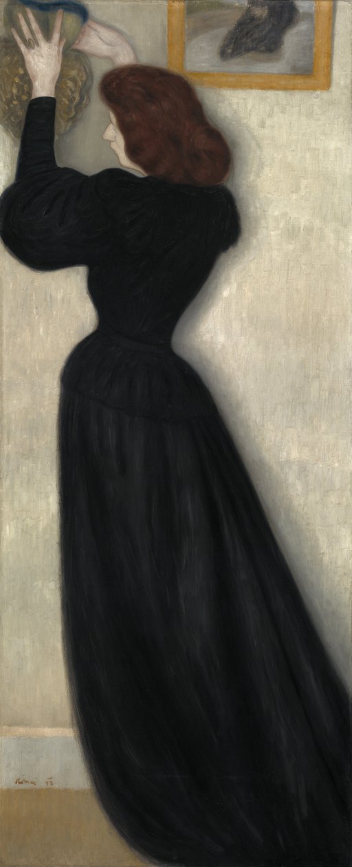 Hoikka nainen maljakolla, 1894 tekijältä József Rippl Rónai