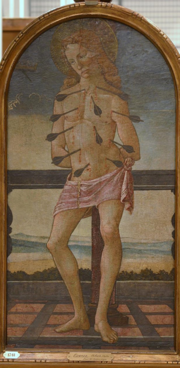 Pyhä Sebastian tekijältä KMS 1748 Ubekendt