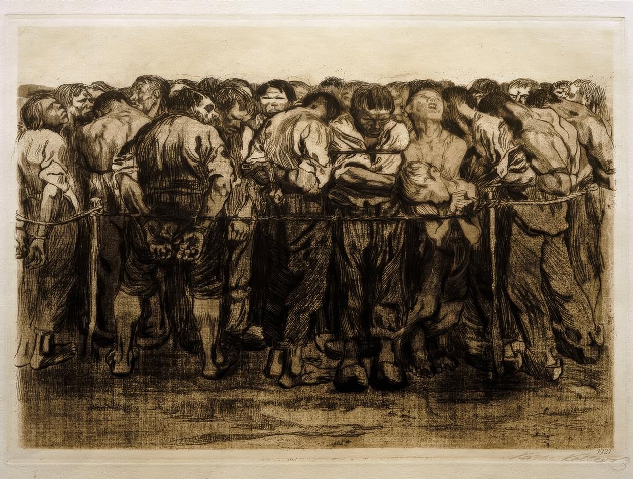 K. Kollwitz, Die Gefangenen tekijältä Käthe Kollwitz