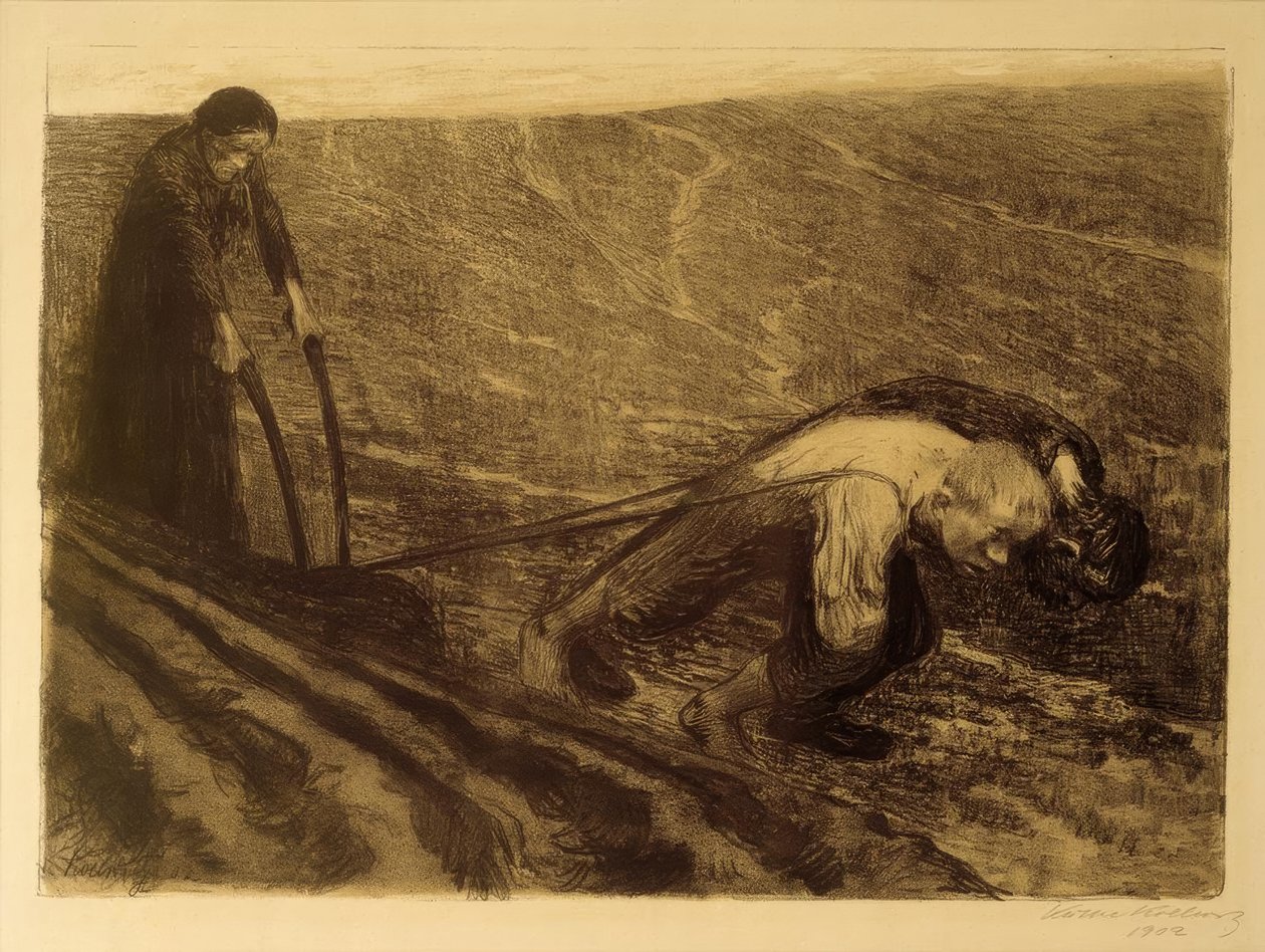K. Kollwitz, Pflugzieher und Weib tekijältä Käthe Kollwitz