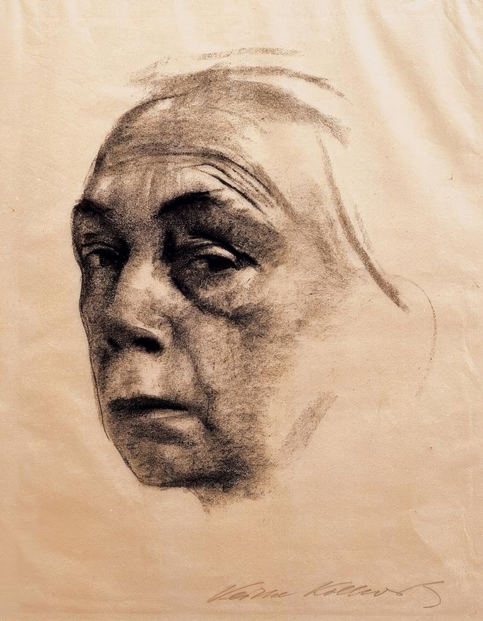 Selbstbildnis tekijältä Käthe Kollwitz