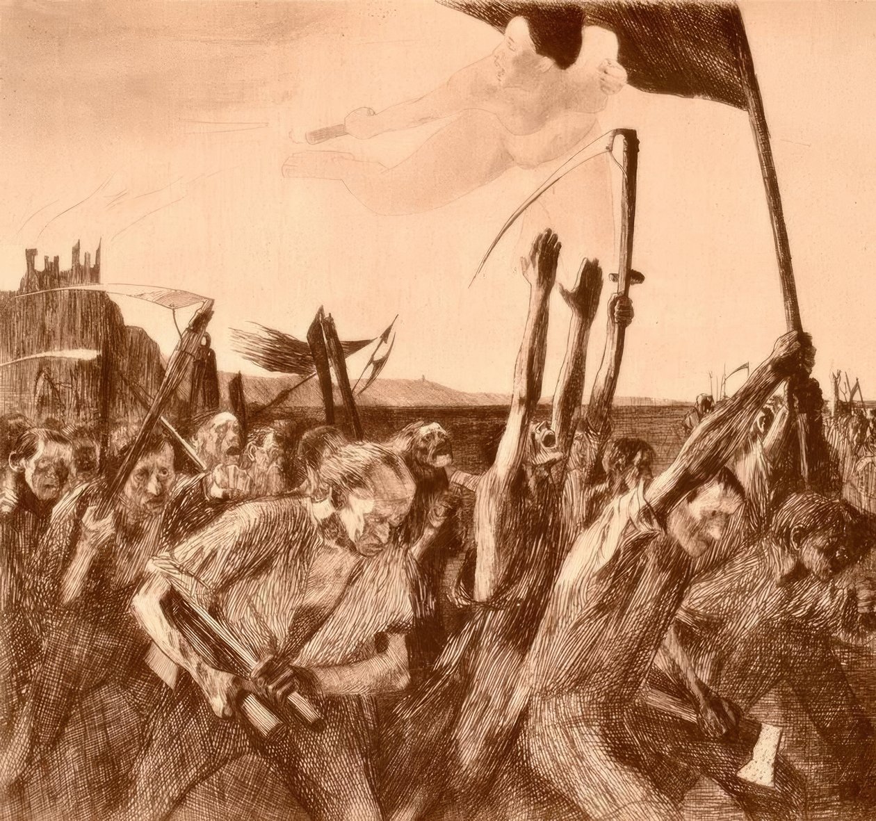 Aufruhr tekijältä Käthe Kollwitz