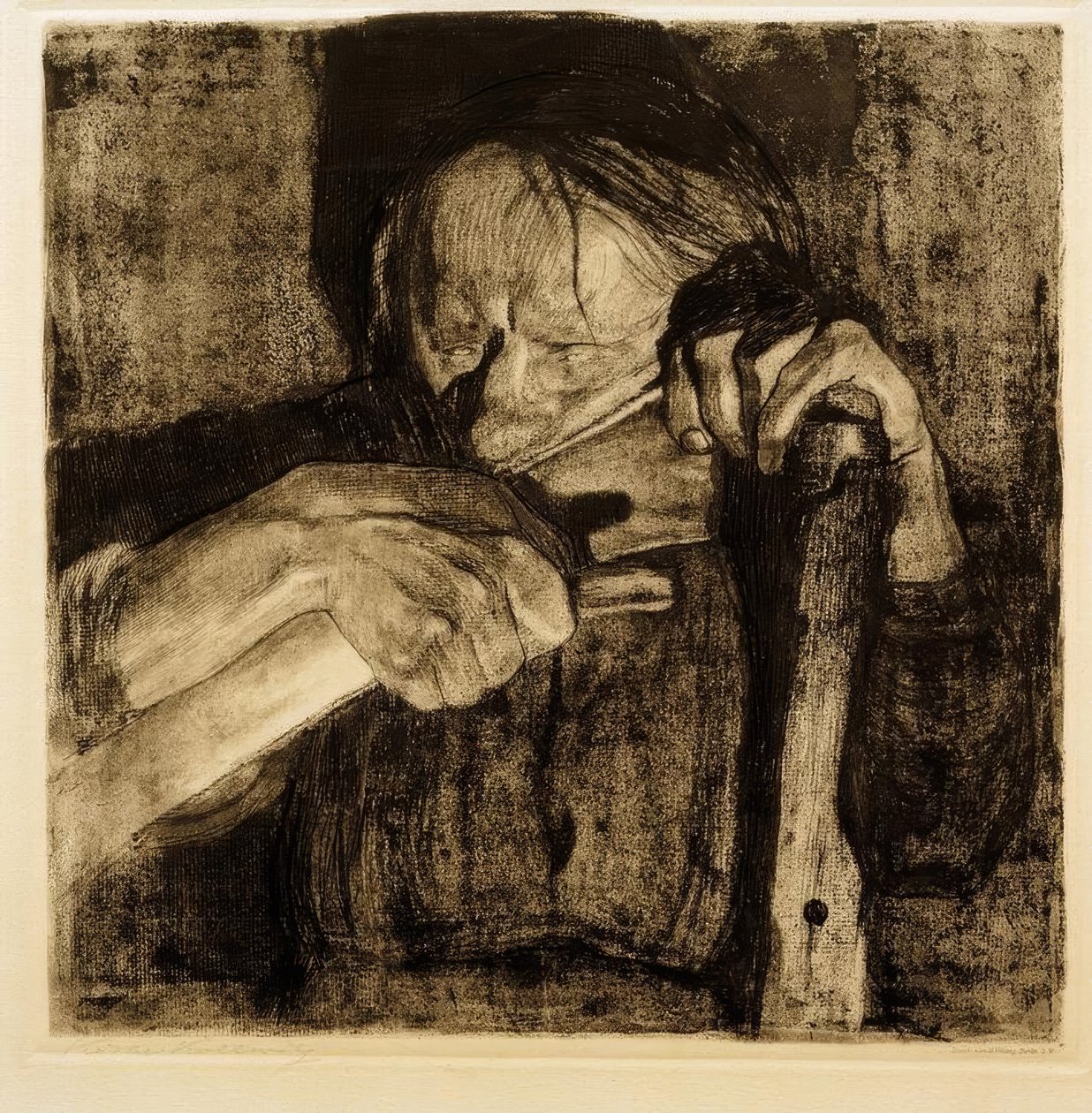 Beim Dengeln tekijältä Käthe Kollwitz