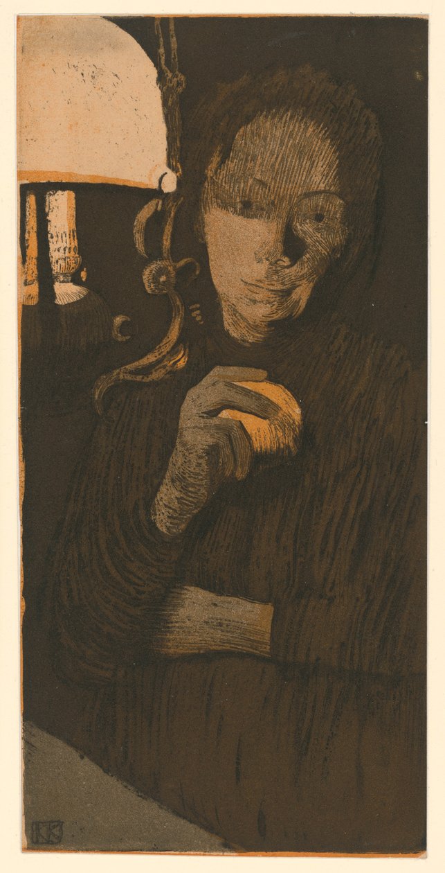 Nainen ja appelsiini (2. tila) tekijältä Käthe Kollwitz