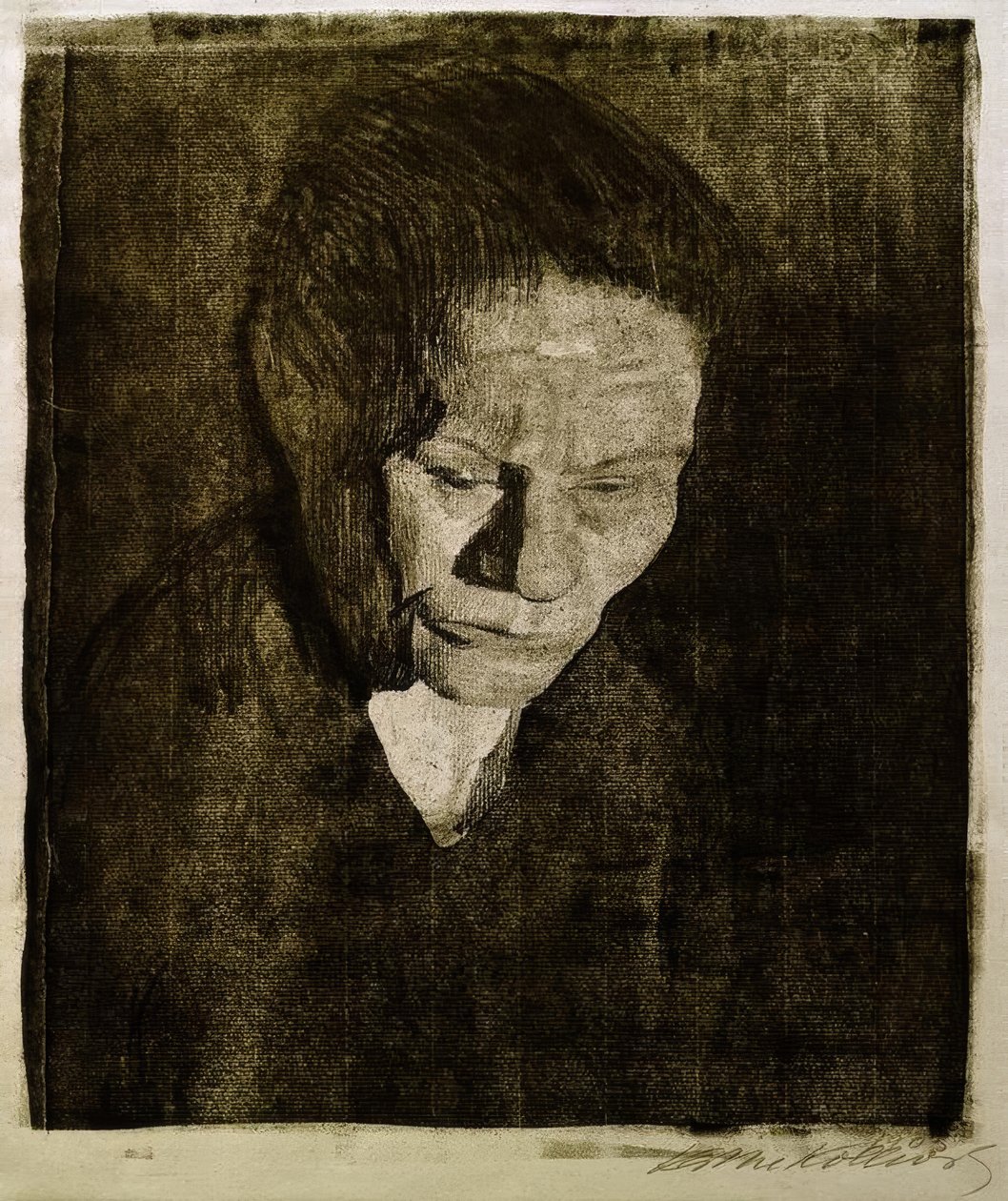 Gesenkter Frauenkopf tekijältä Käthe Kollwitz
