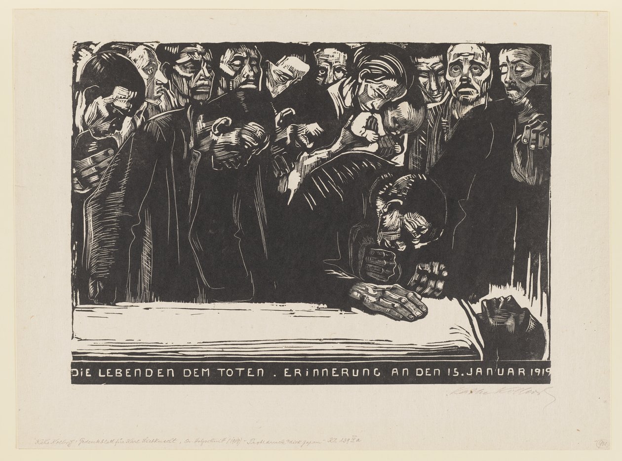 Karl Liebknechtin muistokuva tekijältä Käthe Kollwitz