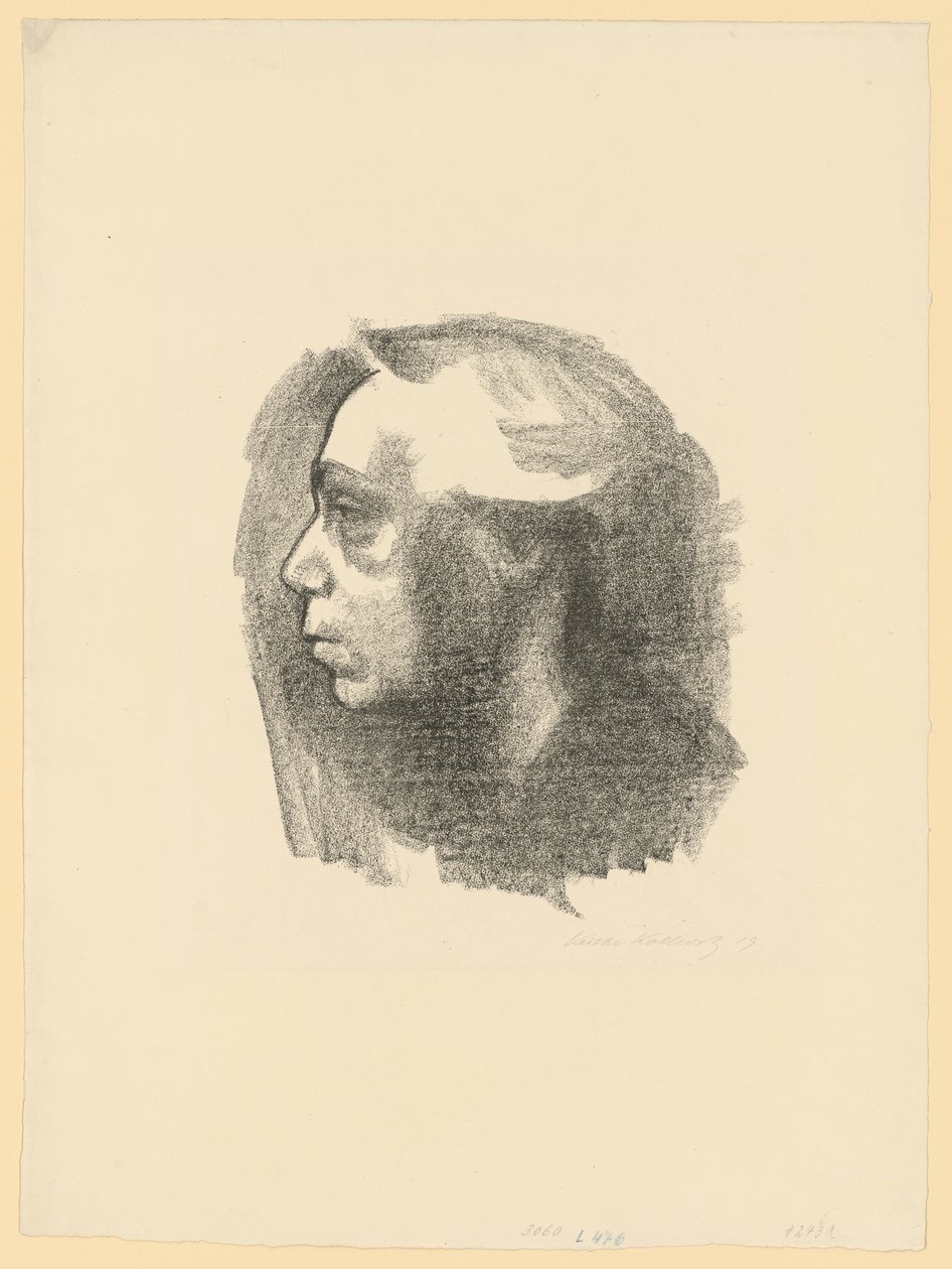 Omakuva (1. versio) tekijältä Käthe Kollwitz